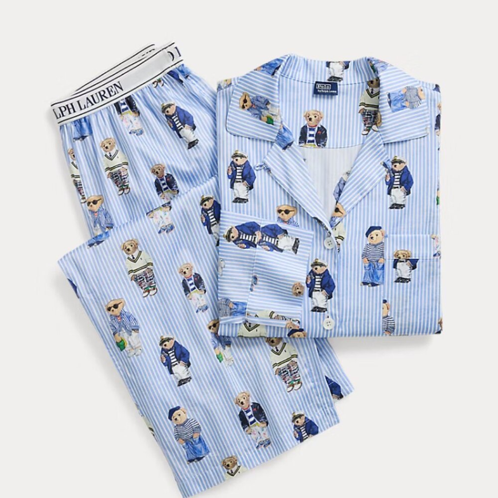 NEW WITH TAGS Ralph Lauren Polo Teddy Bear Pajamas PJs - SIZE  EXTRA SMALL